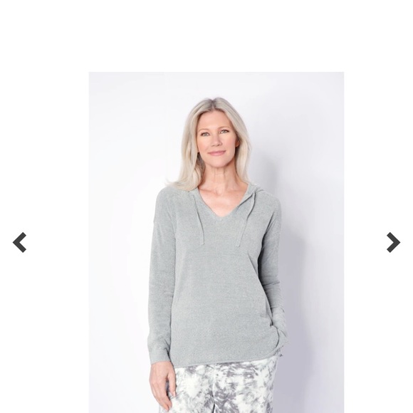 Barefoot Dreams Cozy Ultra Lite Pointelle Hoodie - Picture 2 of 8